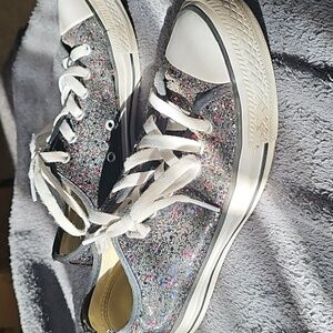 Converse All Star Glitter Sneakers Women's 7